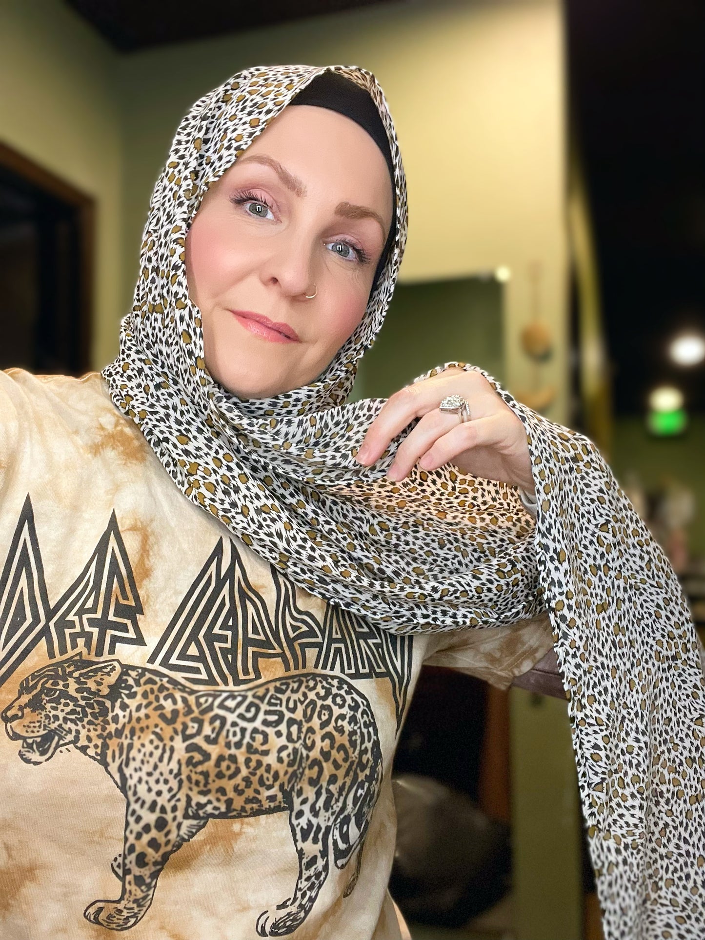 Chiffon Hijab: Def Leopard