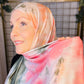 Tie Dye Jersey Hijab: Watermelon Mojito