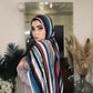 Printed Jersey Hijab: Commanding Stripes