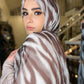 Crinkle Chiffon Hijab: Shimmer Cocoa