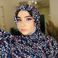 Printed Jersey Hijab: Pebble Waves