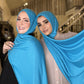 Jersey Hijab: Vivid Turquoise