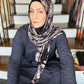 Tie Dye Jersey Hijab: Spicy Black Chai