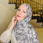 Printed Jersey Hijab: Blushing Hazy Days