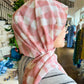 Chiffon Hijab: Blushed Checkers
