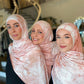 Tie Dye Jersey Hijab: Pale Pink
