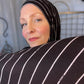 Printed Jersey Hijab: "DKNY" Print Logo