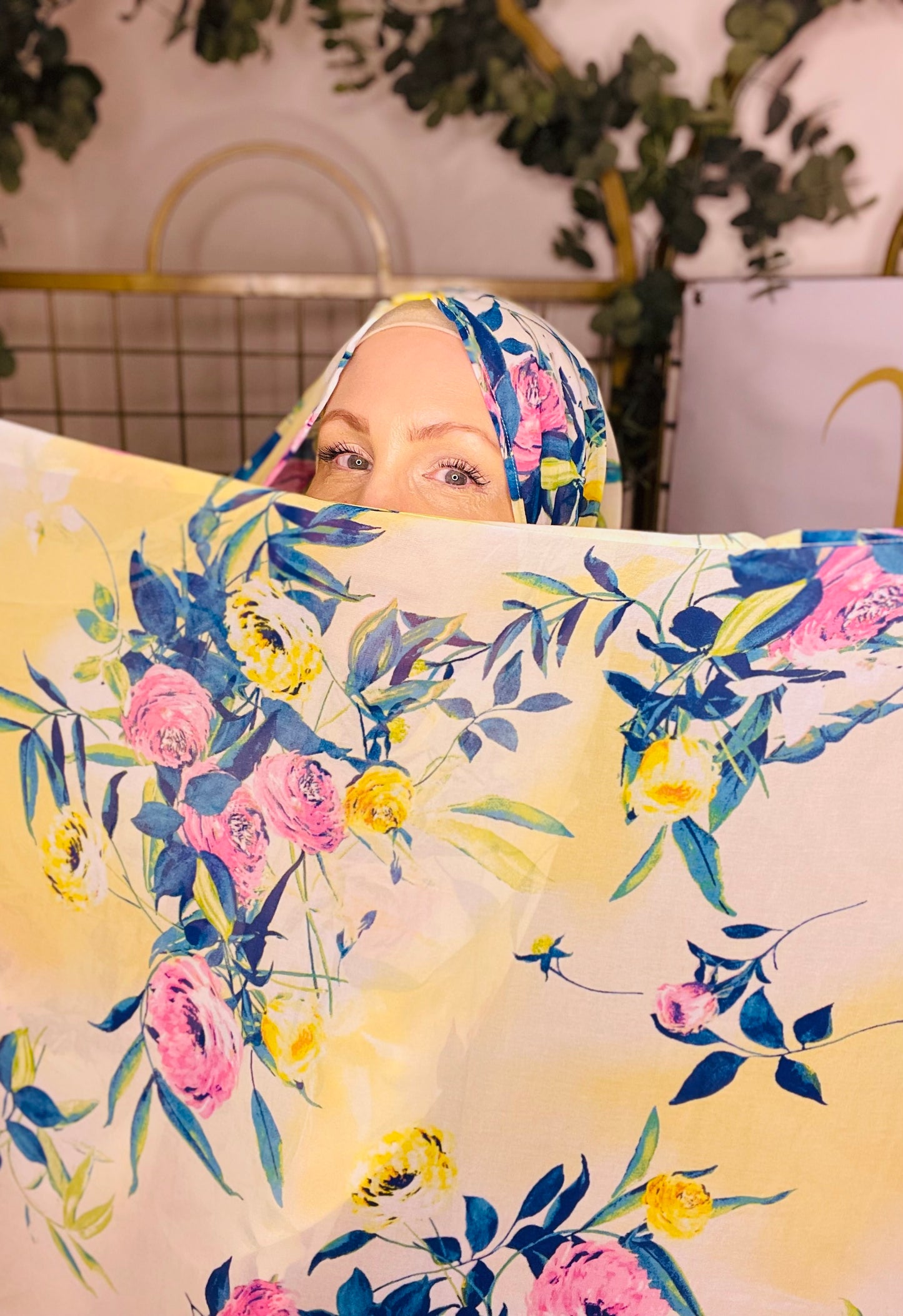 Limited Edition Crepe Chiffon Hijab: Homecoming Queen in Light Yellow