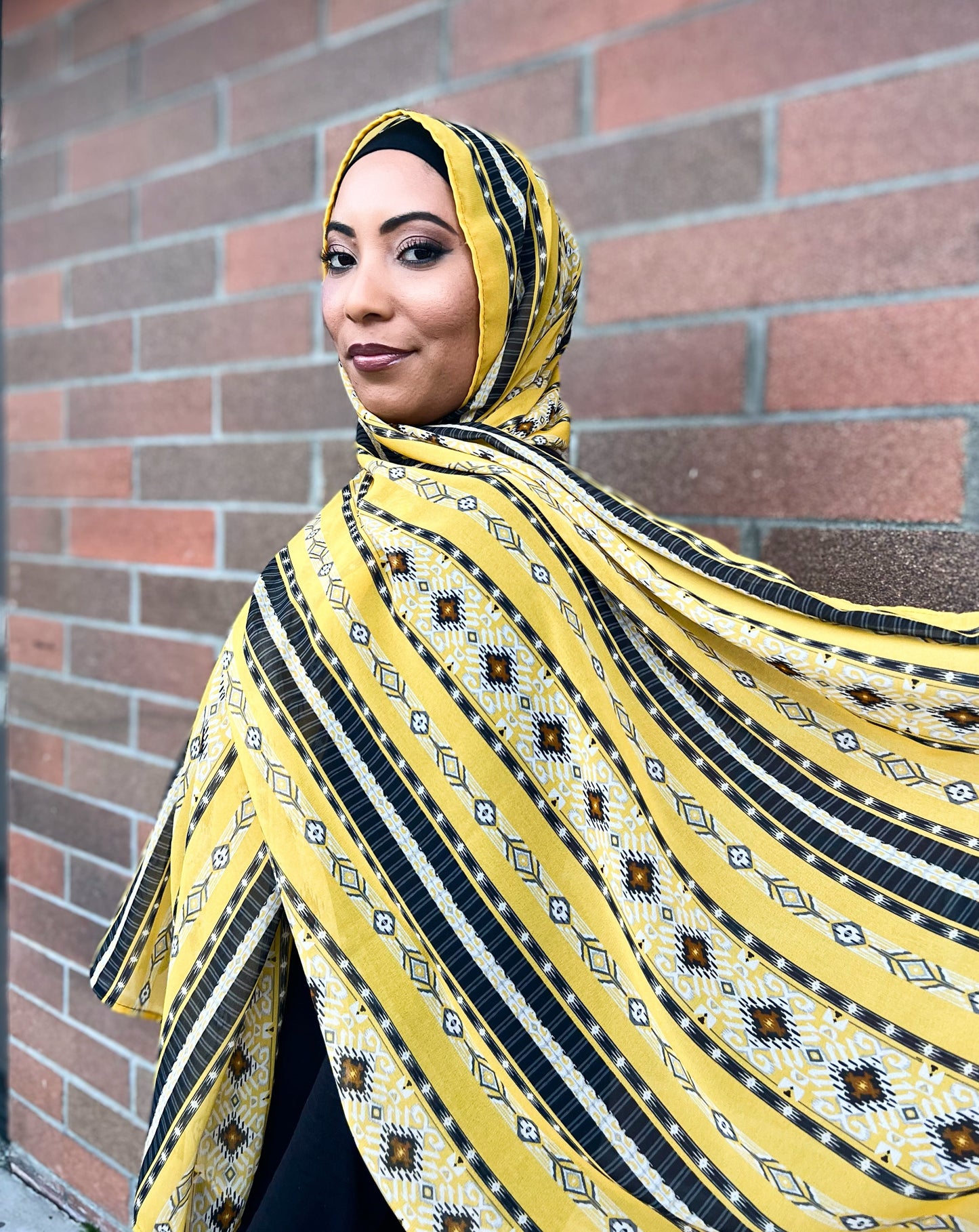 Crepe Chiffon Hijab: Italian Tuscan Harvest