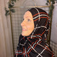 Printed Jersey Hijab: Italian Lujo Plaid
