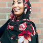 Limited Edition Chiffon Hijab: Moody Roses