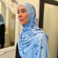 Tie Dye Jersey Hijab: Deep Ocean