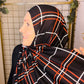 Printed Jersey Hijab: Italian Lujo Plaid