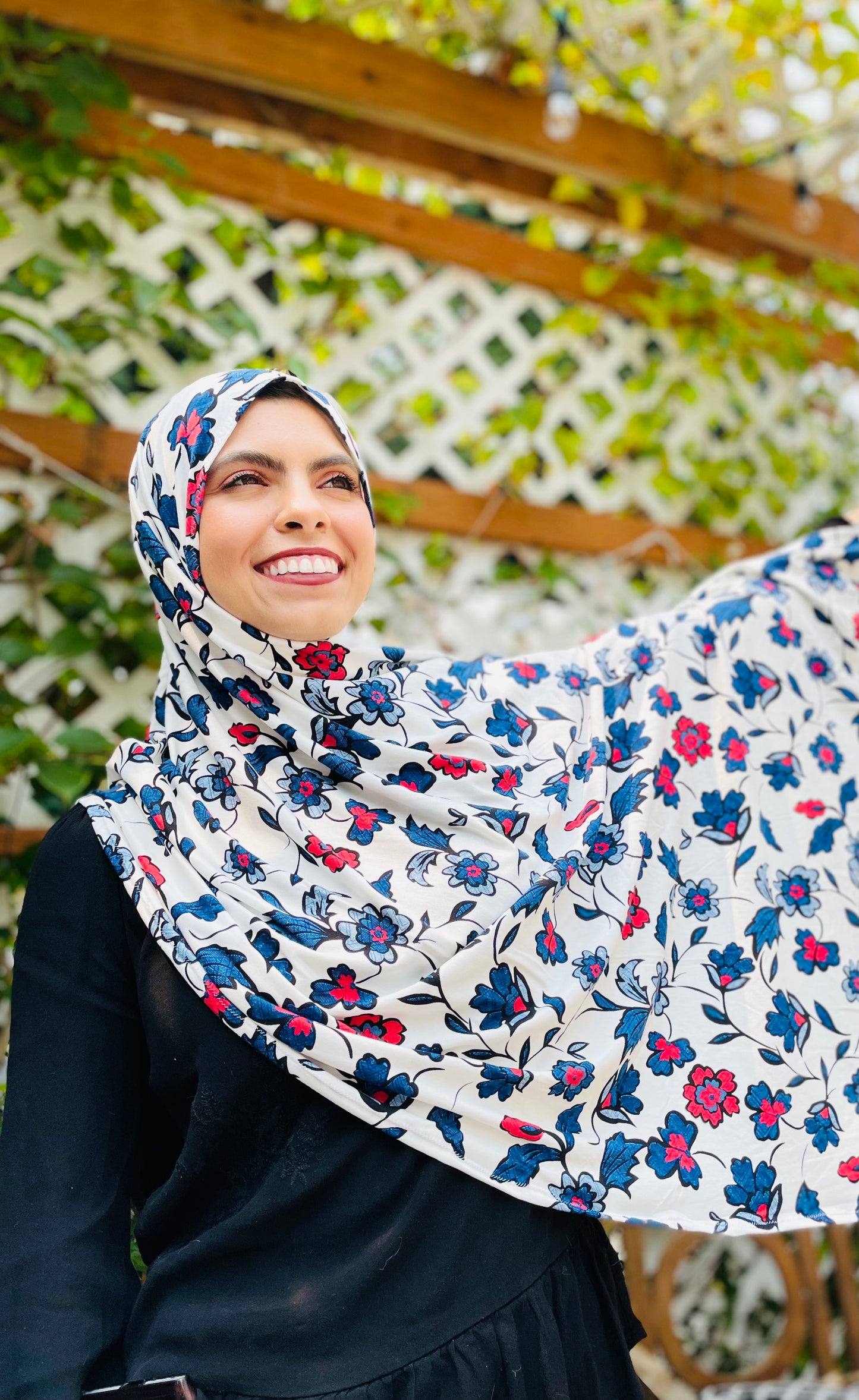 Printed Jersey Hijab: Palestinian Artisan Vibes