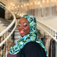 Printed Jersey Hijab: Green with Envy