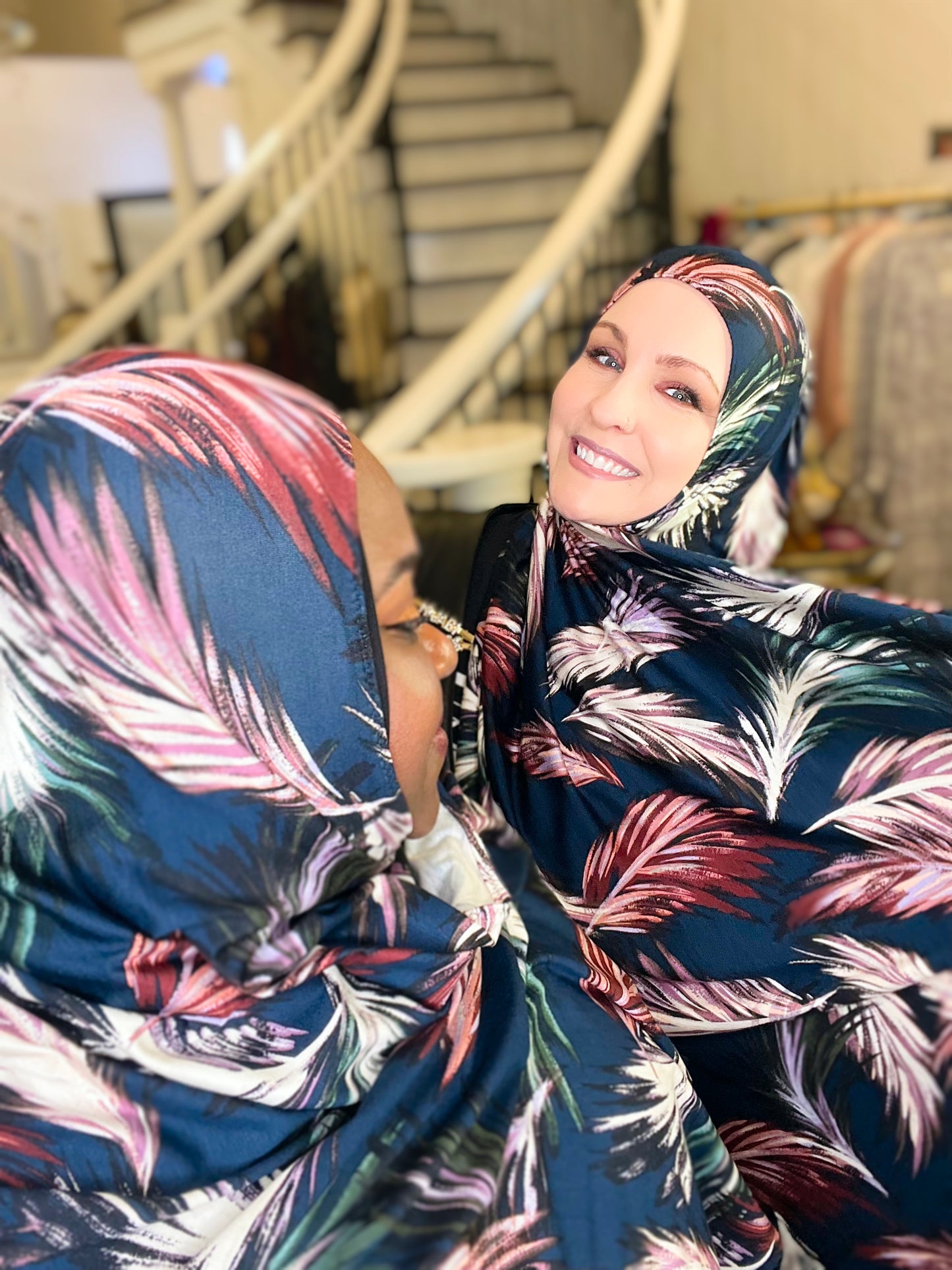 Printed Jersey Hijab: Fair Weather Friends