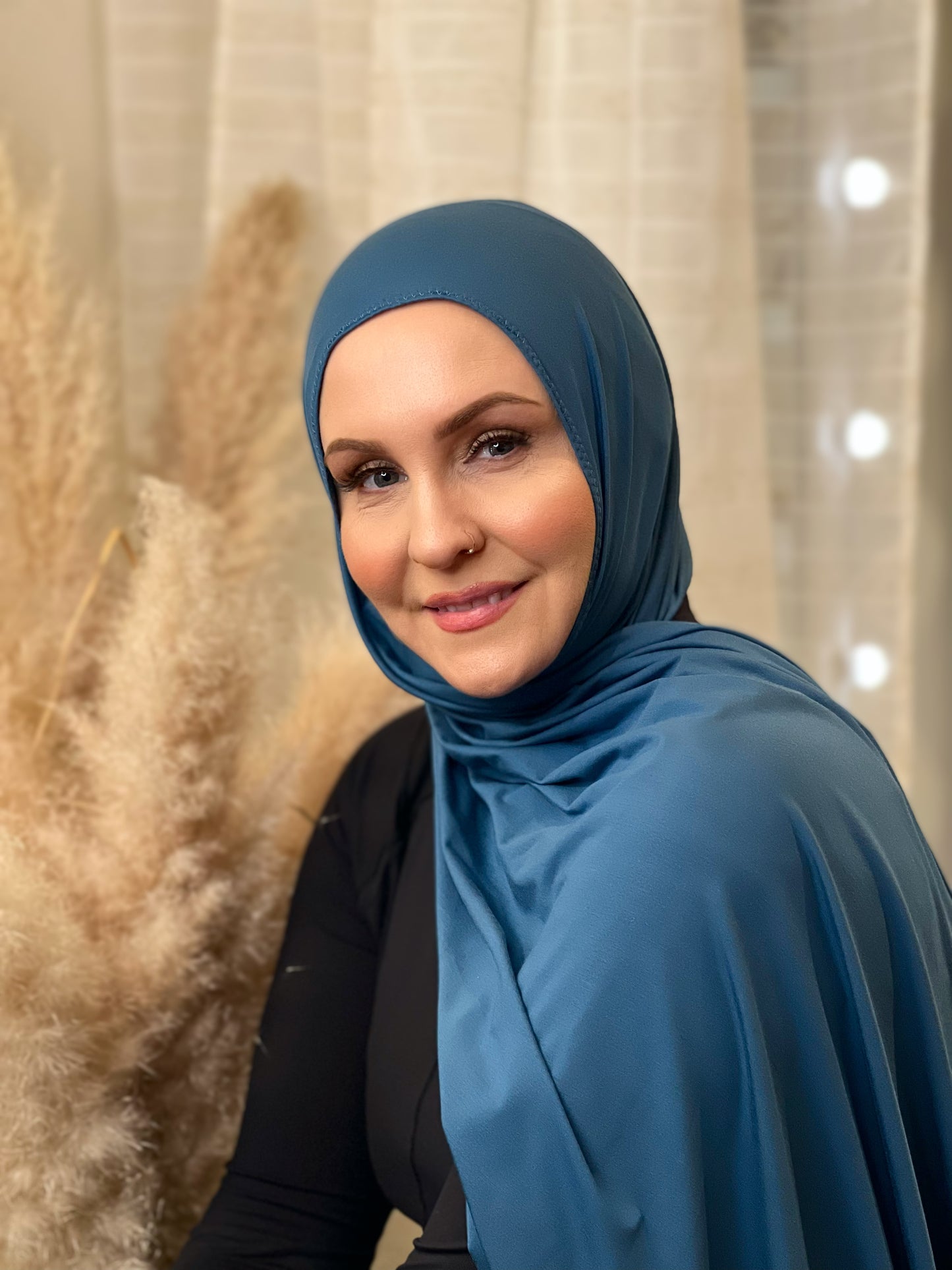 Jersey Hijab: Sea Blue