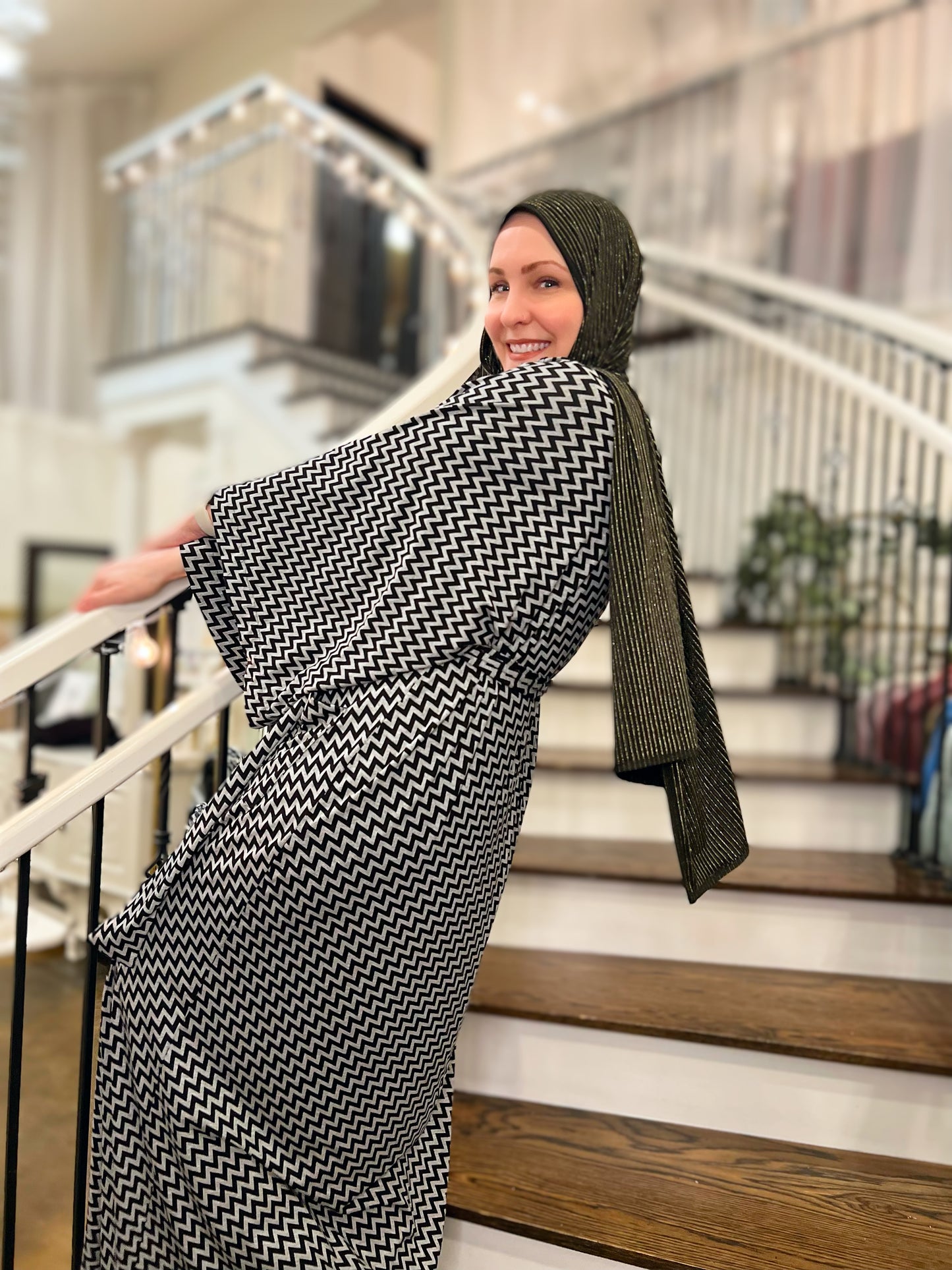 Signature MC Kimono: Statement Chevron