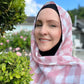 Chiffon Hijab: Blushed Checkers