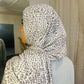 Printed Jersey Hijab: Silver Kitty Baby