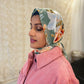 Chiffon Hijab: Sage Roses