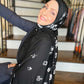Printed Jersey Hijab: Faded Roses