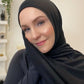 Jersey Hijab: Soft Panther Black 2.0