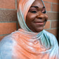 Tie Dye Jersey Hijab: Brooding Sunset & Sky