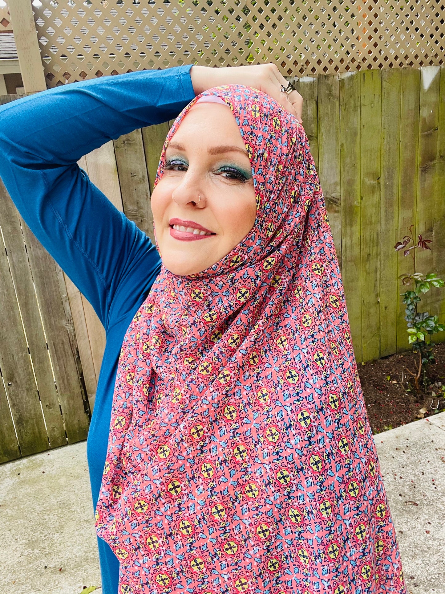 Limited Edition Crepe Chiffon Hijab: Turkish Garden