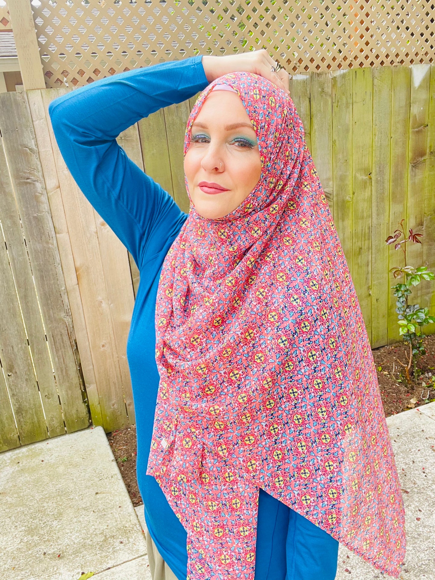 Limited Edition Crepe Chiffon Hijab: Turkish Garden