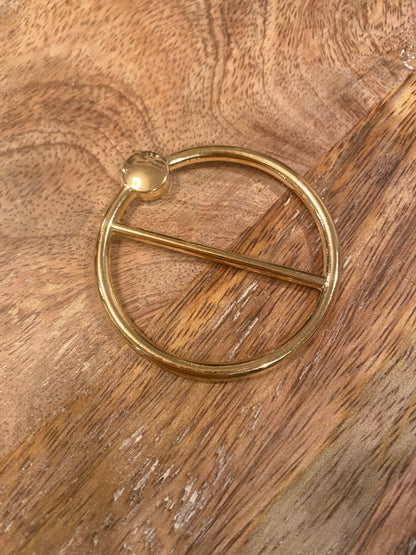 Metallic Scarf Rings