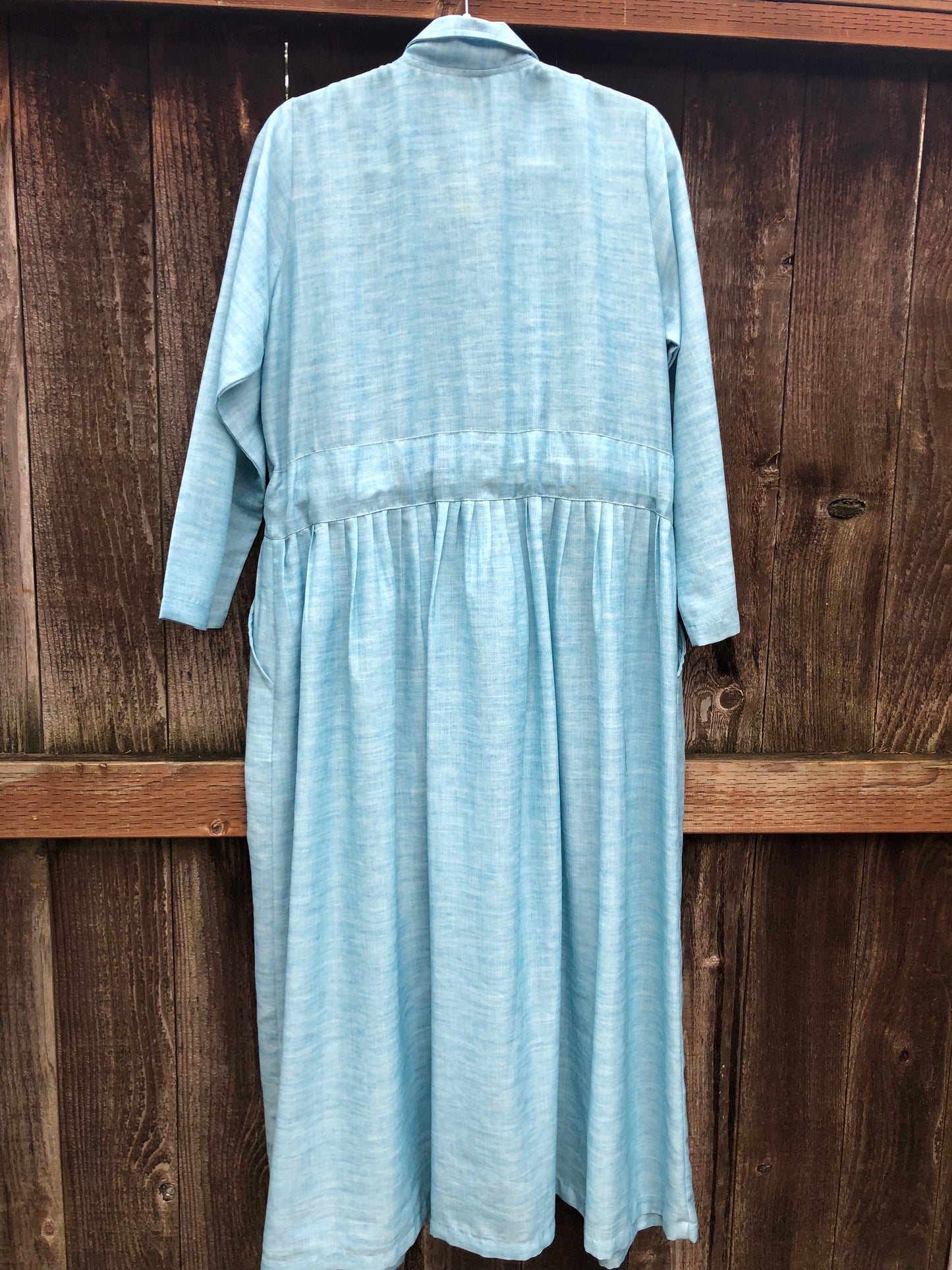 Spring Trench Dress - Turquoise