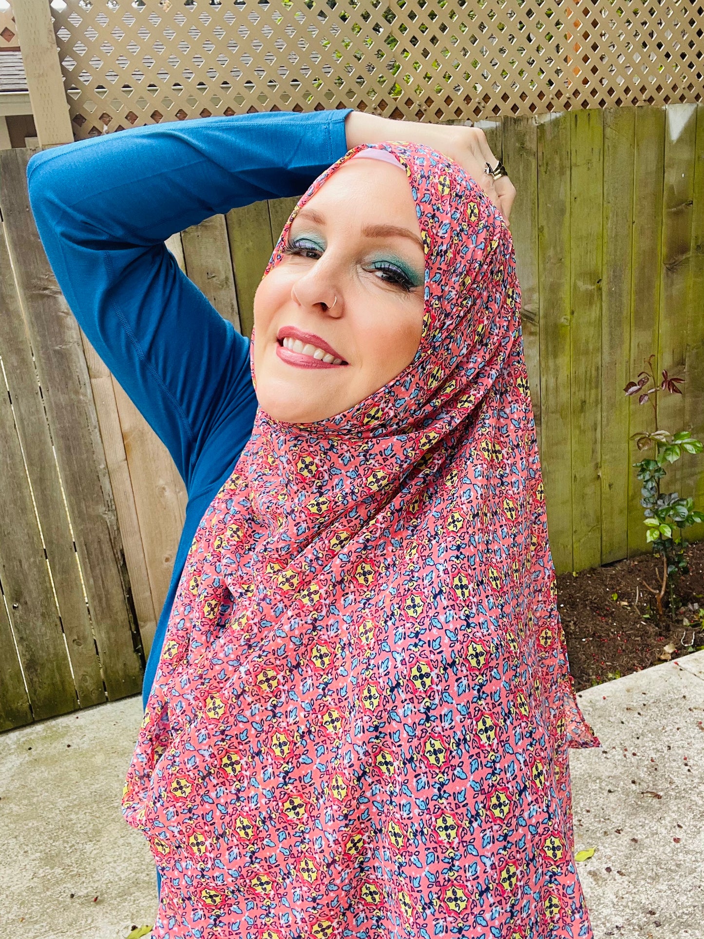 Limited Edition Crepe Chiffon Hijab: Turkish Garden